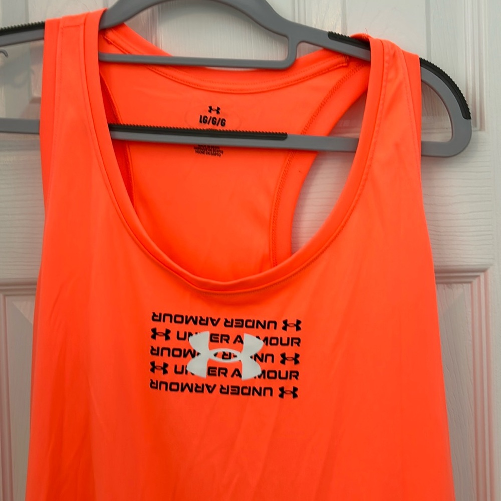 Under armour orange tank size large